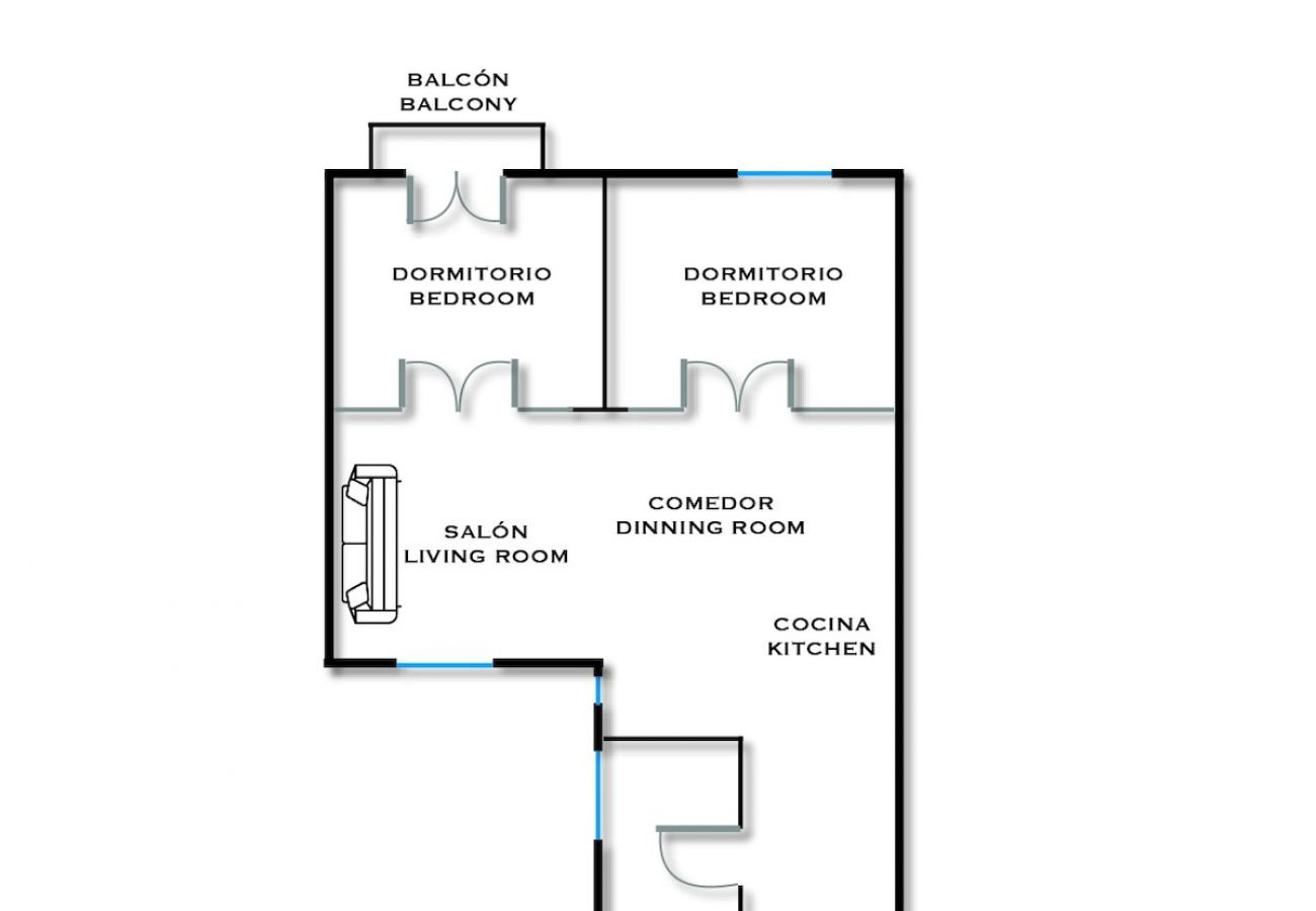 Apartamento en Madrid - Apartamento Reformado en Pleno Centro SC1 