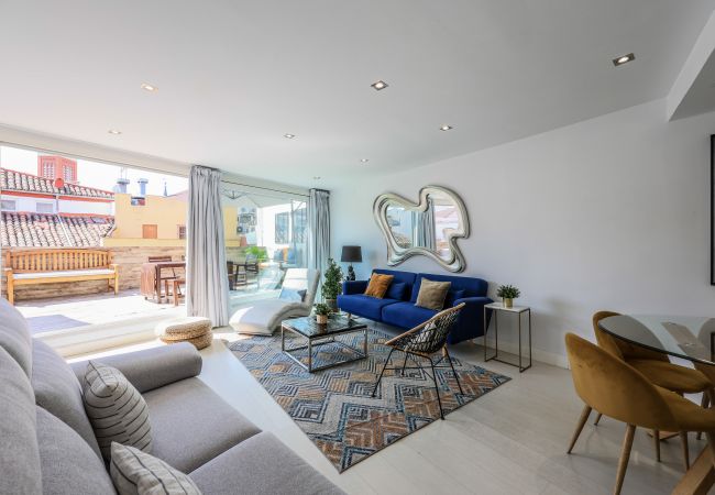 Apartahotel en Madrid - Ático dúplex con solárium en Plaza Mayor y Sol