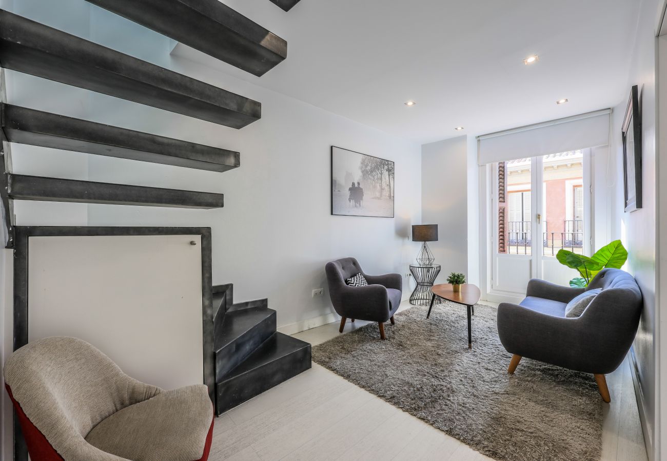Apartahotel en Madrid - Ático dúplex con solárium en Plaza Mayor y Sol