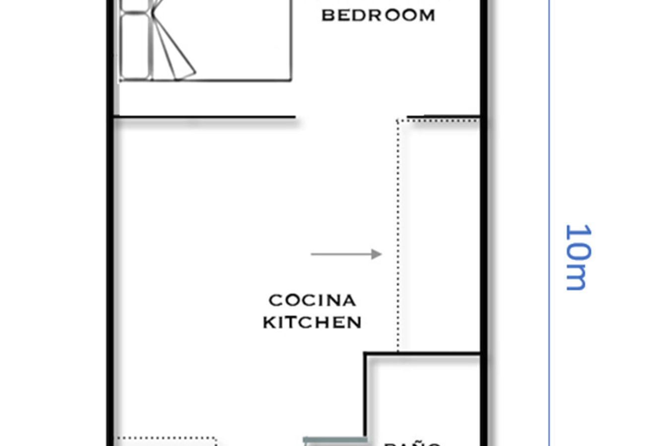 Apartahotel en Madrid - Loft junto a Gran Via -5º Sin Ascensor-SB2