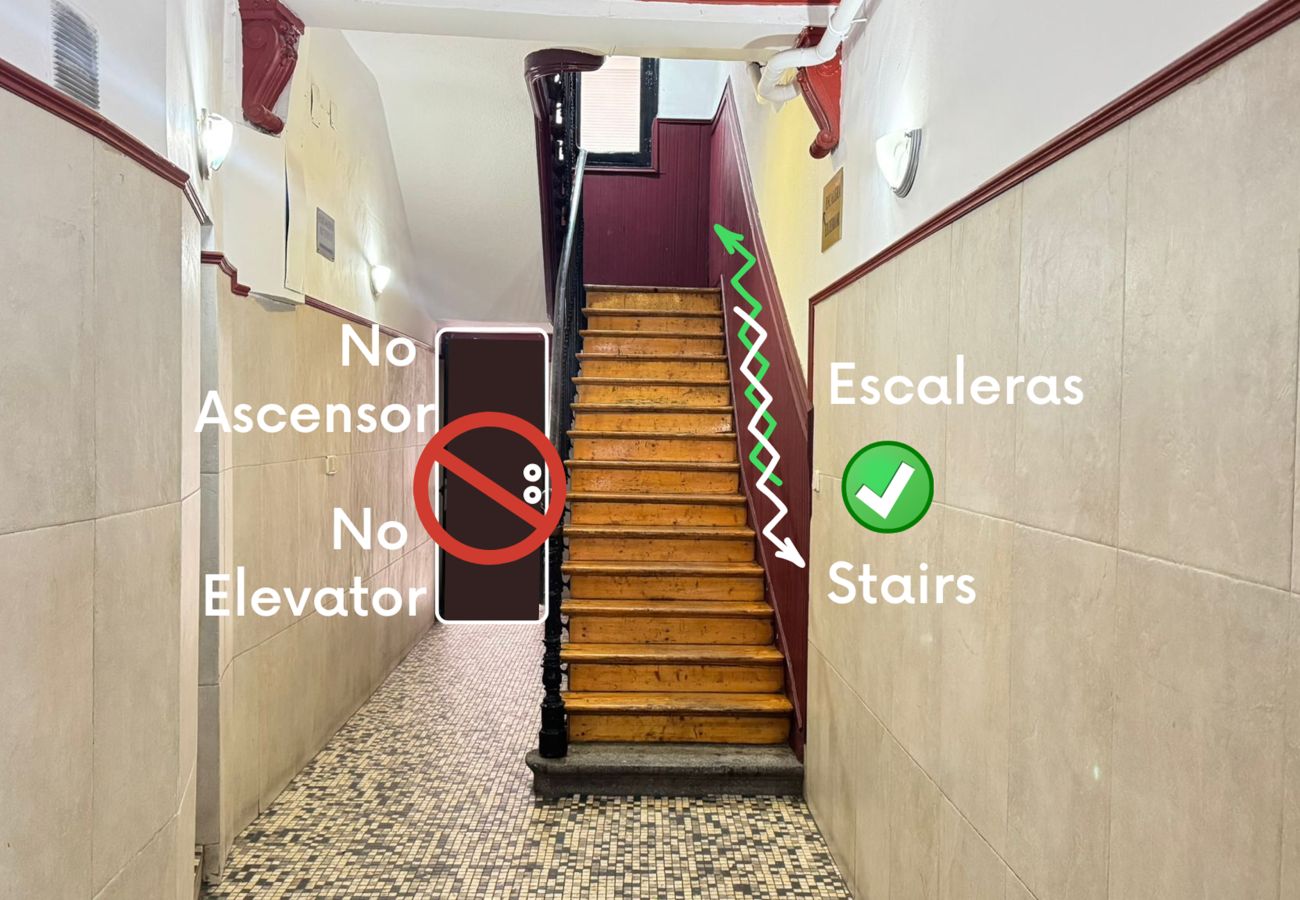 Apartahotel en Madrid - Loft junto a Gran Via -5º Sin Ascensor-SB2