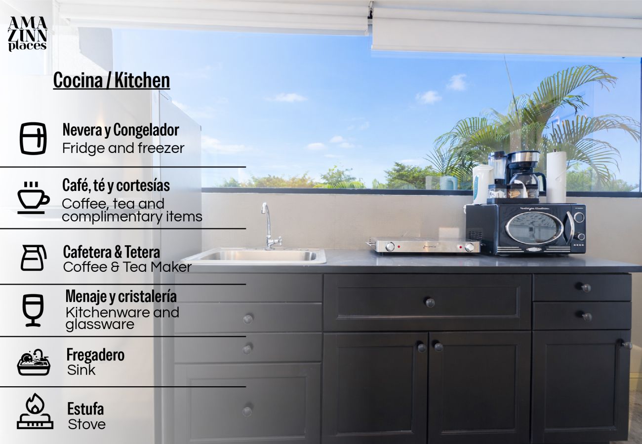 Apartahotel en Ciudad de Panamá - Espectacular Apartamento con Azotea y Jacuzzi M9 