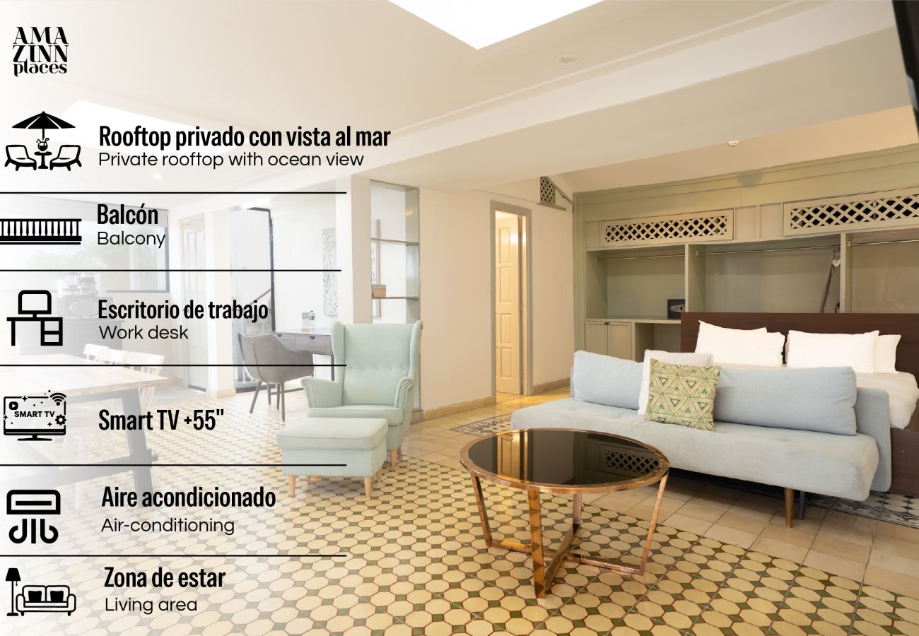 Apartahotel en Ciudad de Panamá - Espectacular Apartamento con Azotea y Jacuzzi M9 