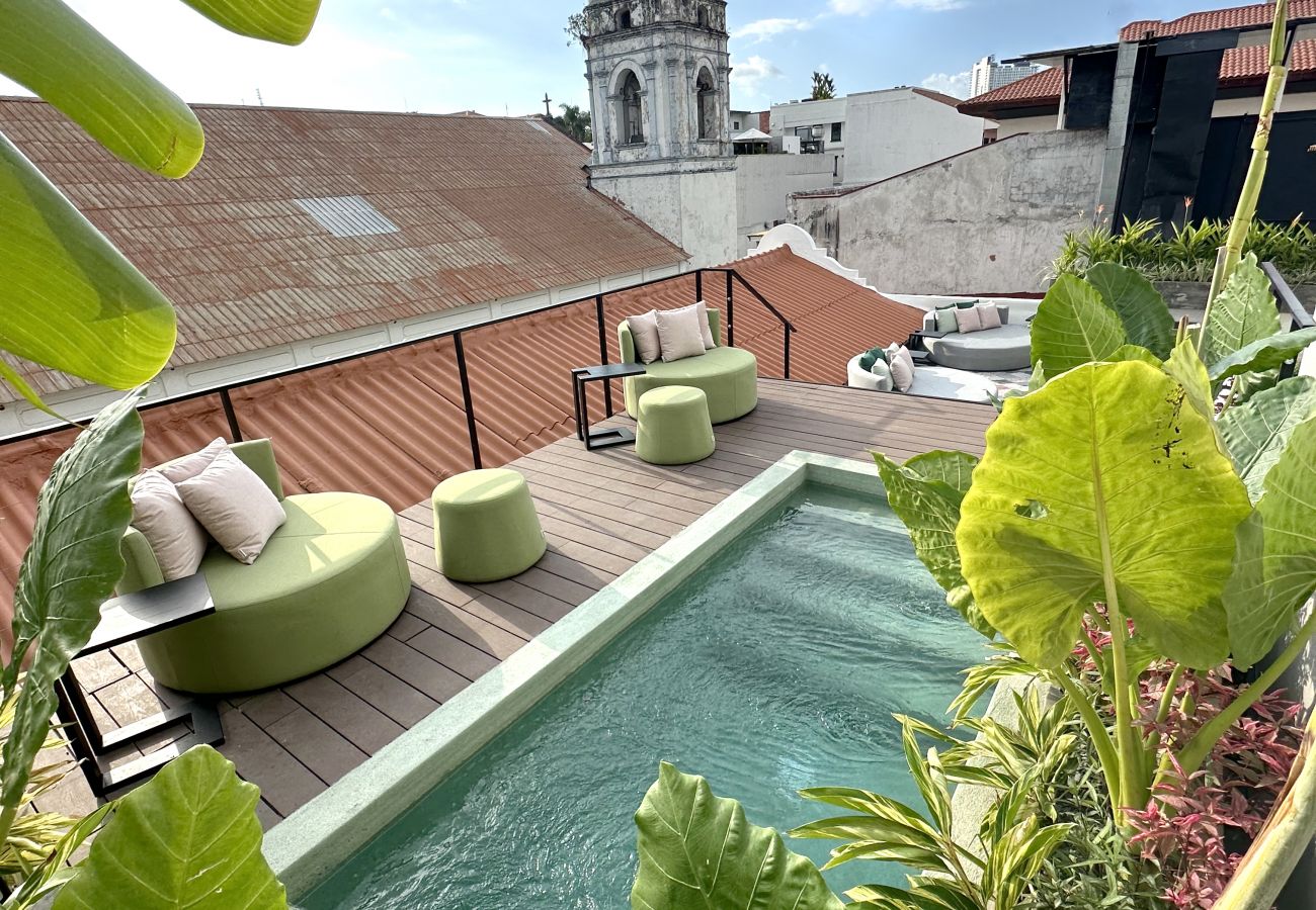 Estudio en Ciudad de Panamá - Increíble estudio de diseño con piscina, rooftop y patio en Hotel Boutique Mari6