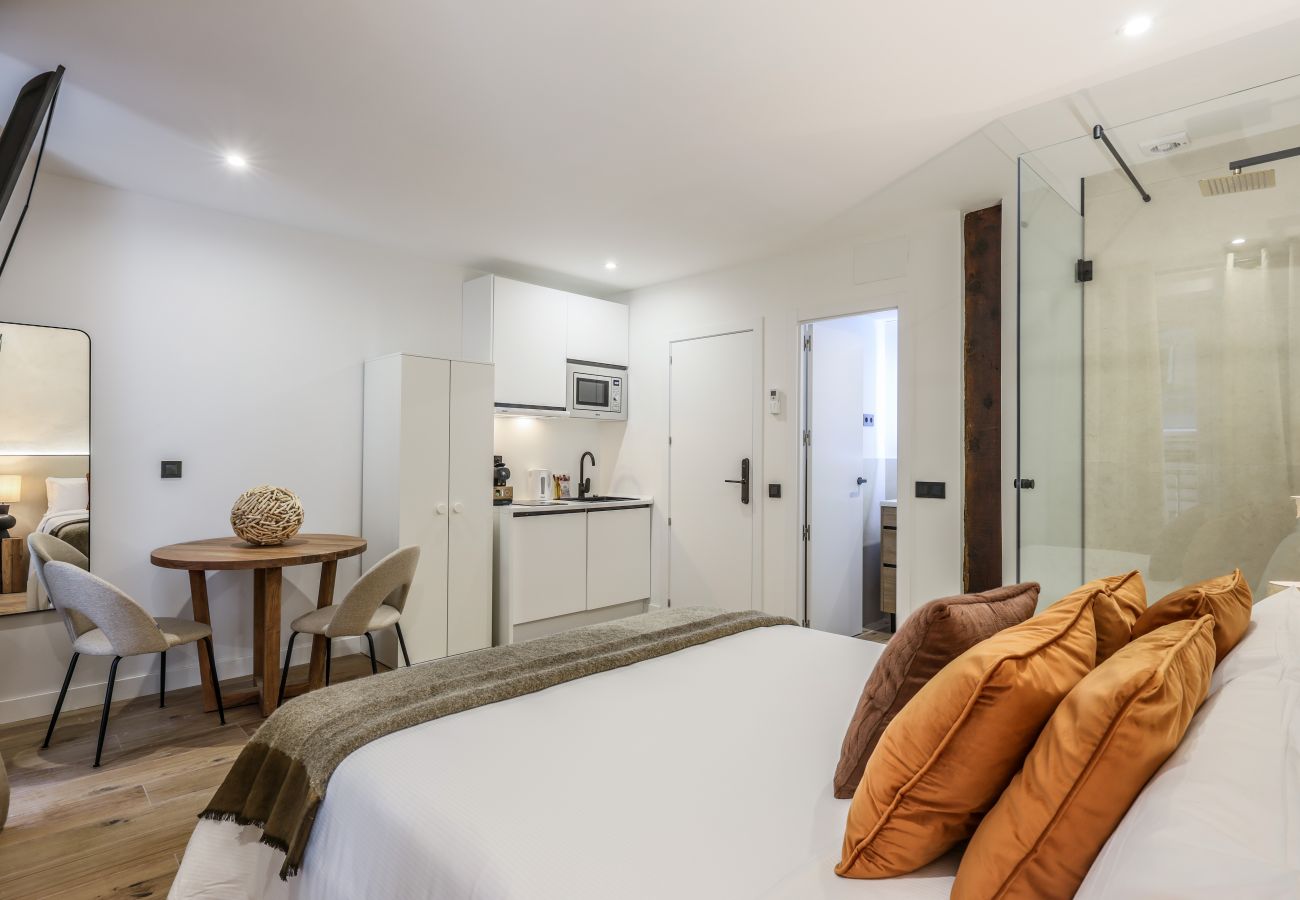 Apartahotel en Madrid - Confortable estudio en pleno centro ciudad (P1C)
