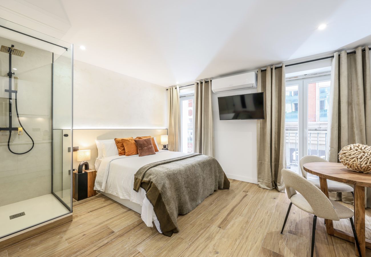 Apartahotel en Madrid - Confortable estudio en pleno centro ciudad (P1C)