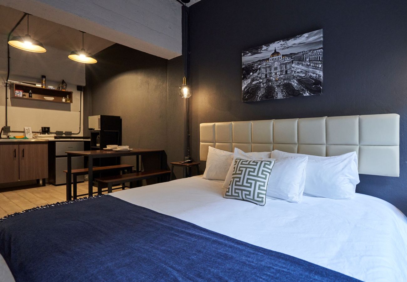 Estudio en Ciudad de México - 1BR Céntrico y Moderno – Ideal para Familias P1