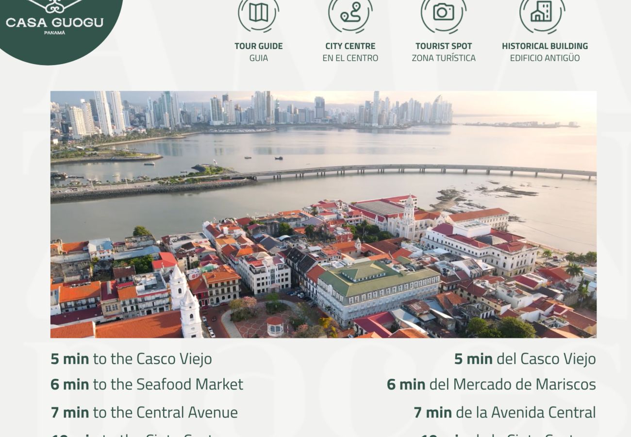 Alquiler por habitaciones en Ciudad de Panamá - Habitación diseño exclusivo CG5