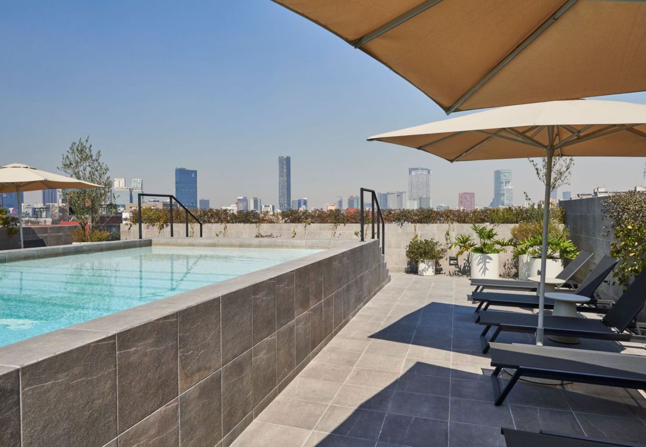 Estudio en Ciudad de México - Elegante Loft con piscina