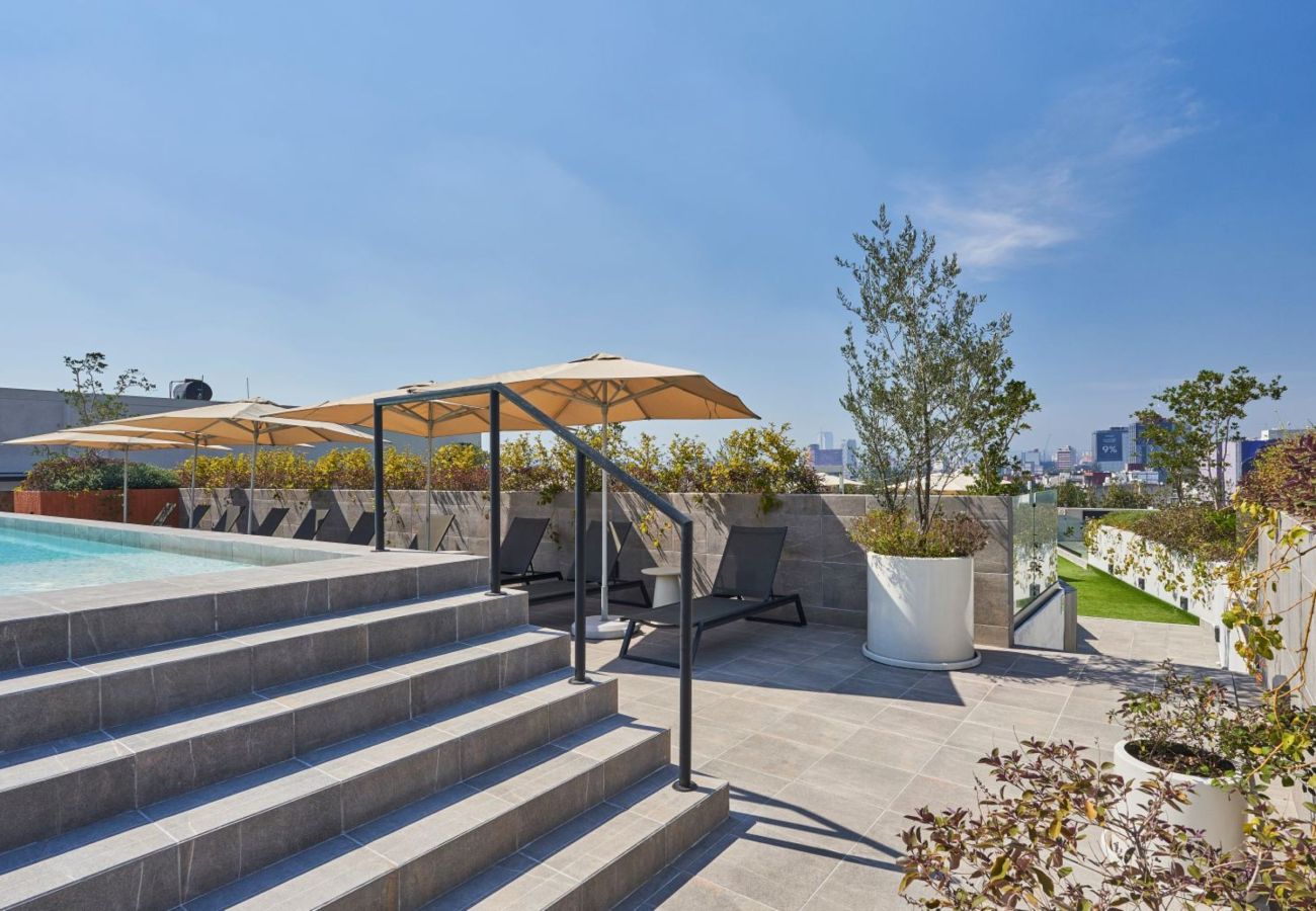 Estudio en Ciudad de México - Elegante Loft con piscina