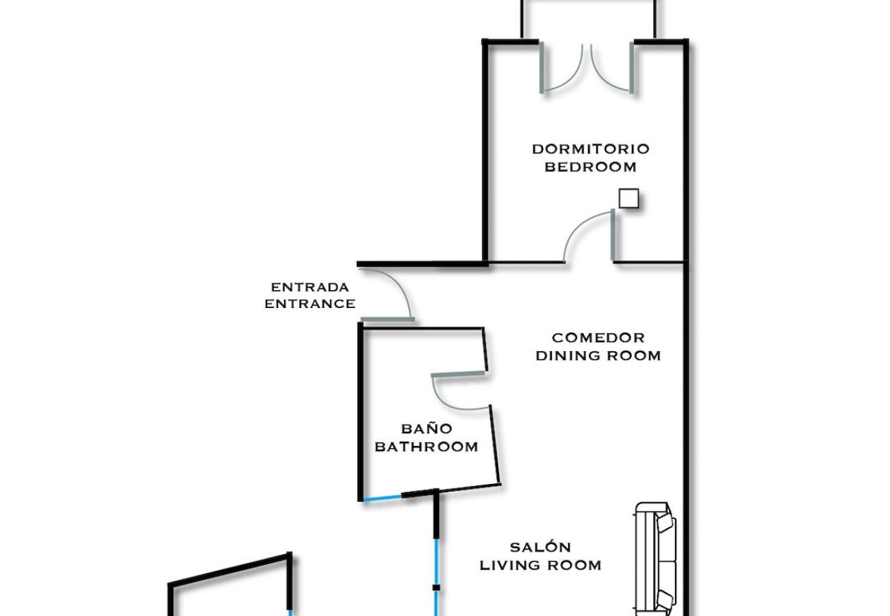 Aparthotel in Madrid - Design apartment in Plaza Mayor 1D 
