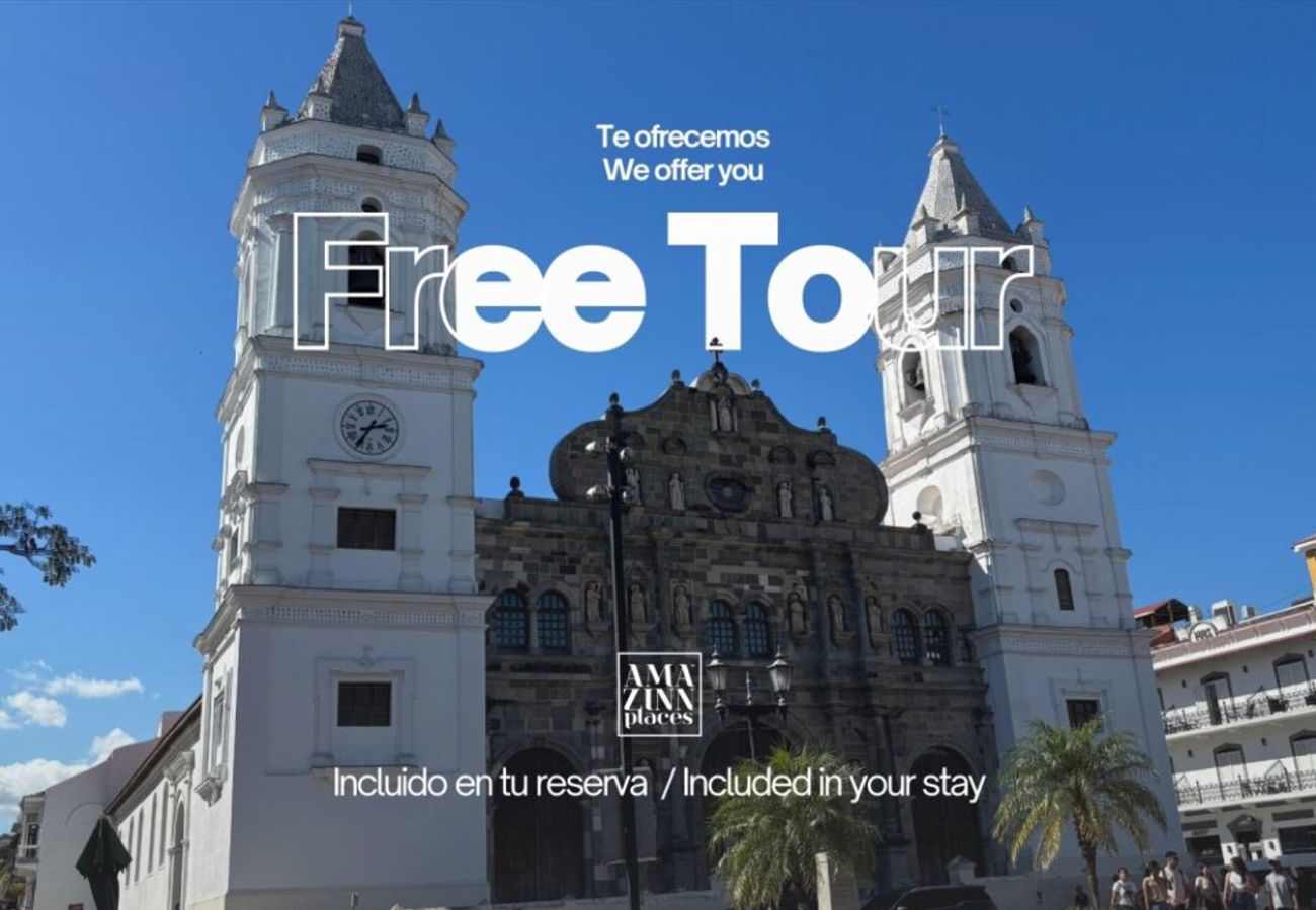 Apartment in Ciudad de Panamá - POOL-Two rooms in front of the National Theater 