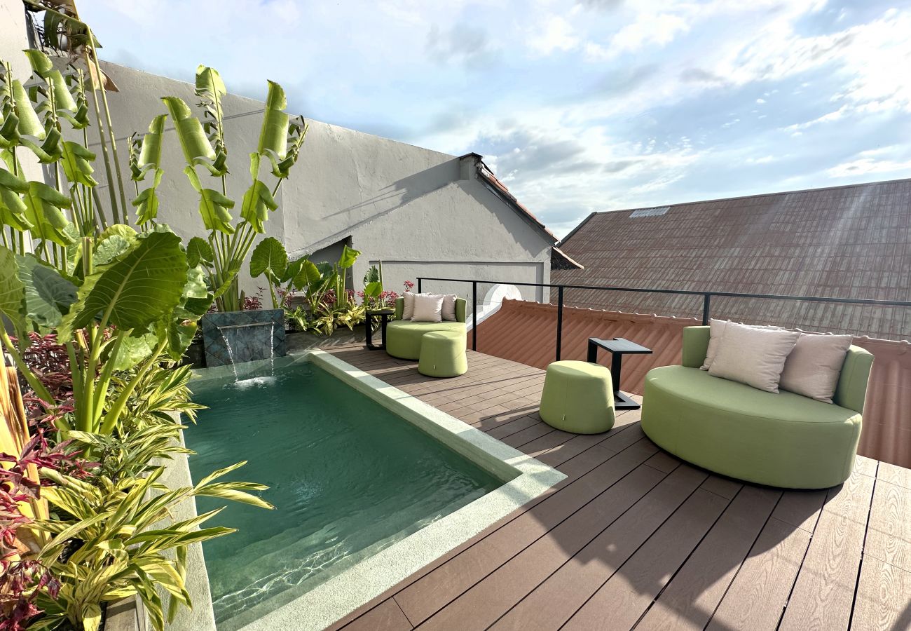 Studio in Ciudad de Panamá - Incredible designer studio with pool, rooftop and patio in Boutique Hotel Mari10