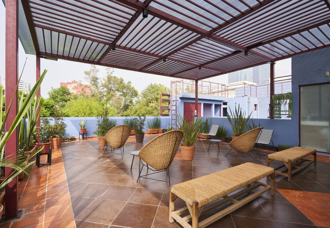 Rent by room in Ciudad de México - Design room with private bathroom La Condesa C15