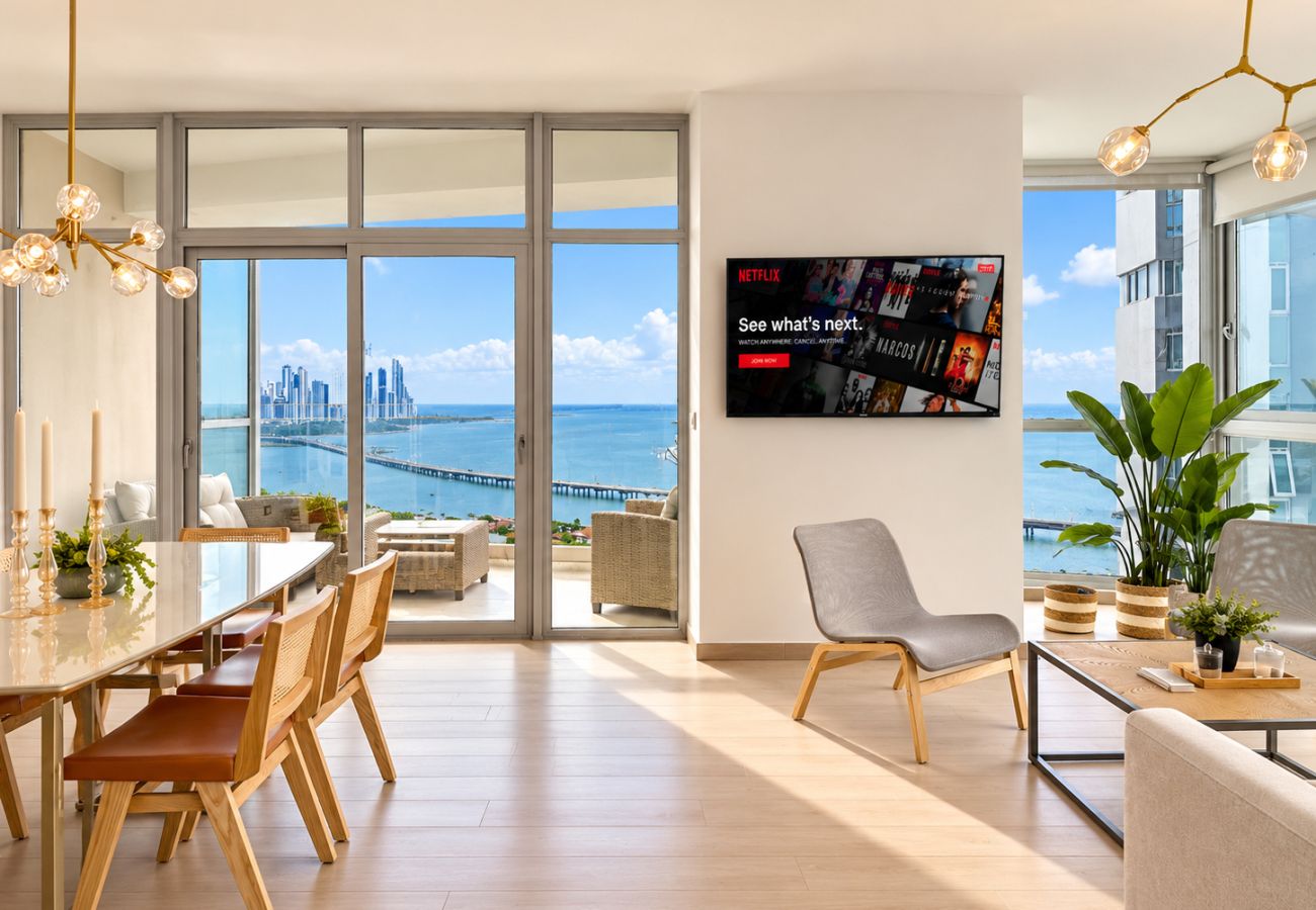 Apartment in Ciudad de Panamá - Three-bedroom apartment with ocean views, pool, gym C20C 