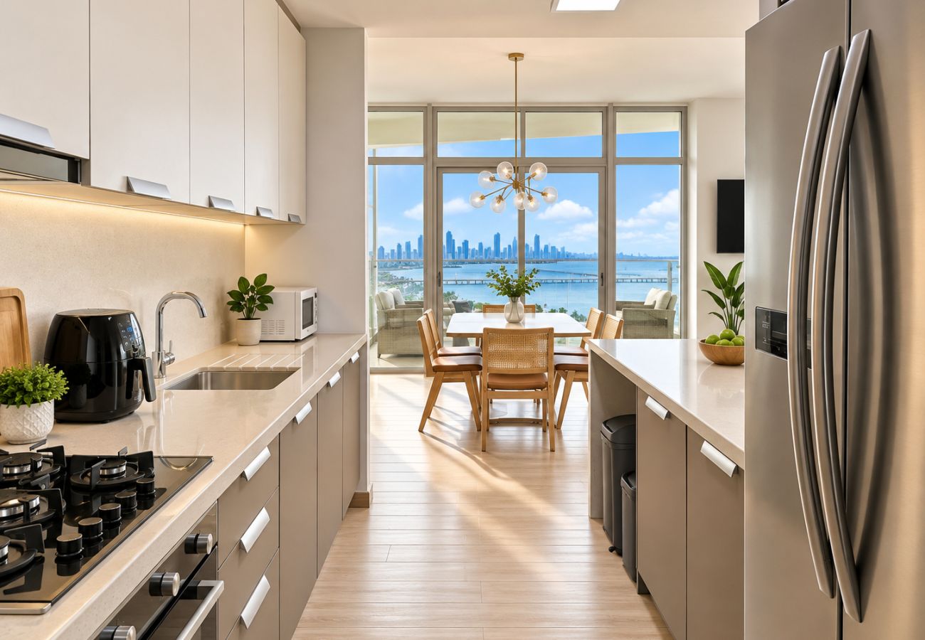 Apartment in Ciudad de Panamá - Three-bedroom apartment with ocean views, pool, gym C20C 