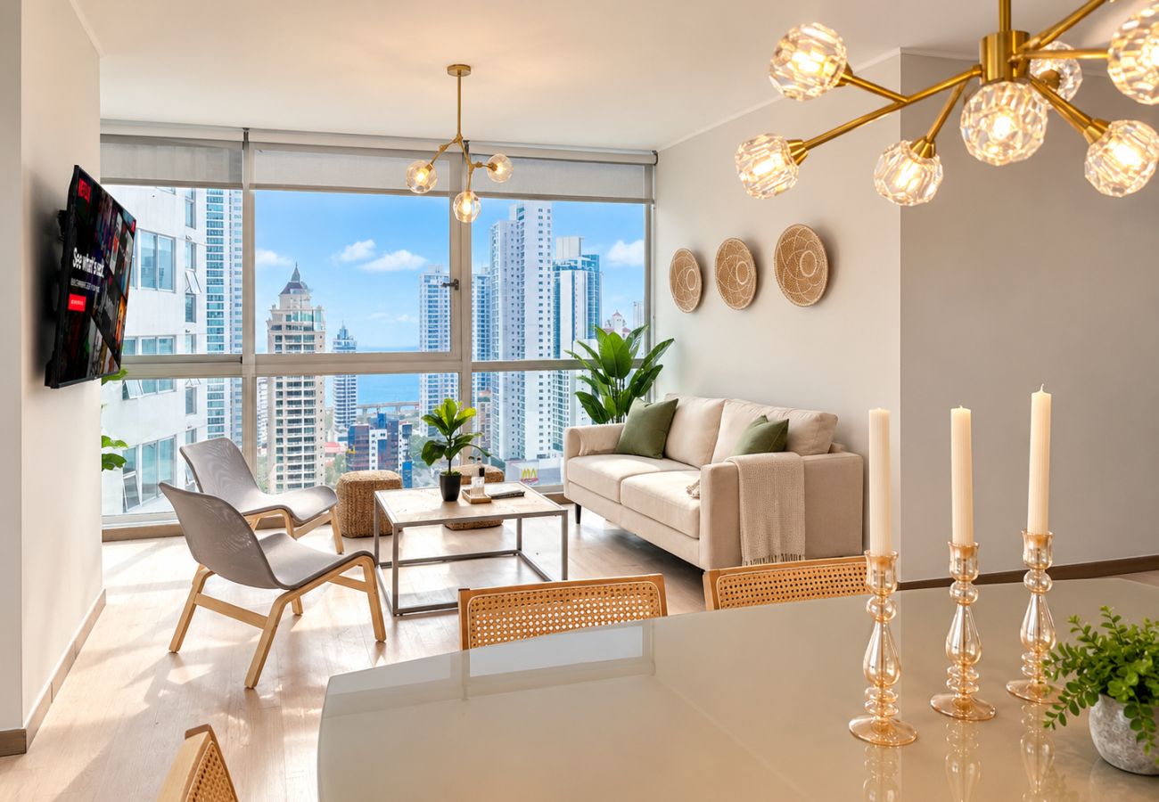 Apartment in Ciudad de Panamá - Three-bedroom apartment with ocean views, pool, gym C20C 