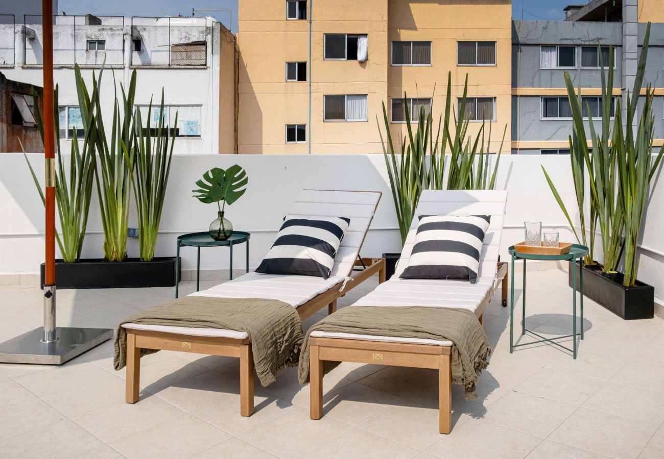 Apartment in Ciudad de México - 2BR Central and modern in Roma Norte - AO24