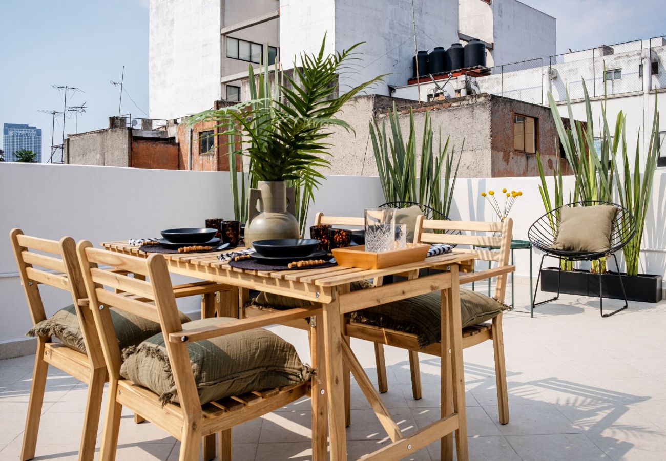 Apartment in Ciudad de México - Stylish Central Apartment with 2 Bedrooms AO-26